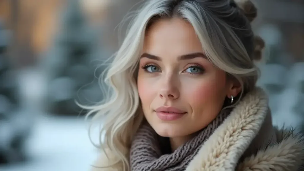 Stralend grijs haar deze winter: onze 5 make-up tips voor een chique en natuurlijke look zonder moeite